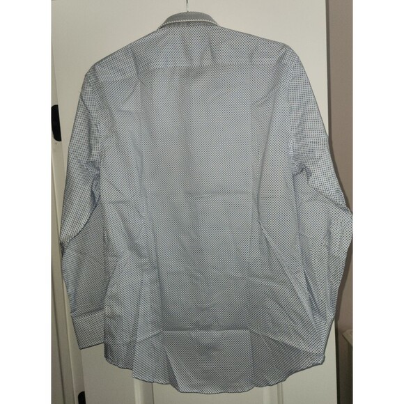 NEW-Bonobos Jetsetter Stretch Dress Shirt Tailored Fit-Blue Geo-Sz 15 1/2-32 - Picture 10 of 11